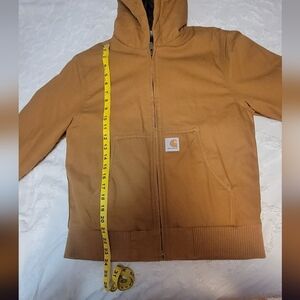 Carhartt Tan Hooded Jacket Size 10/12 Youth